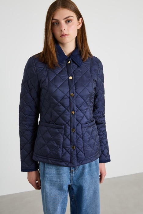 Chaqueta estilo camisa acolchada