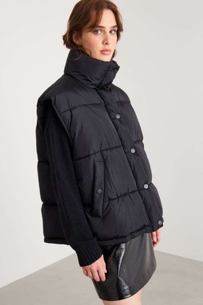 Padded jacket with removable sleeves Intrend - 3