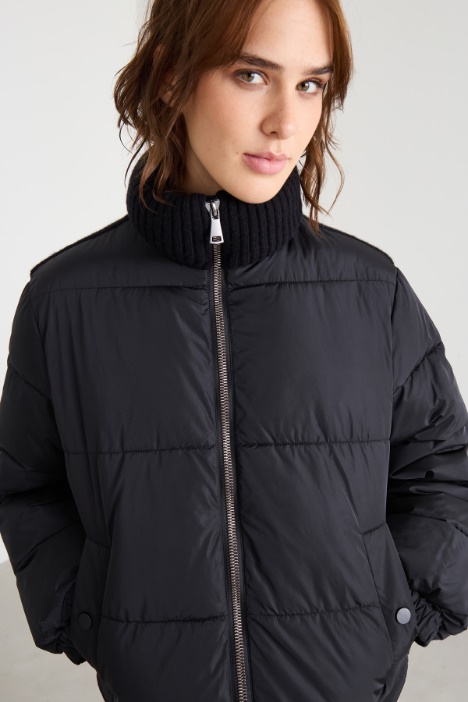 Imbottito con inserto in maglia