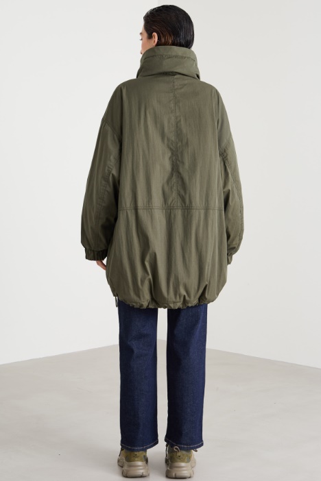 Parka reversibile in cotone tecnico