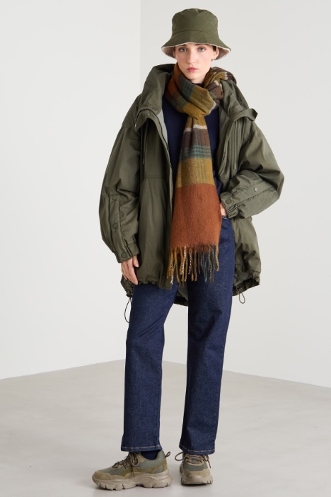 Reversible parka in technical cotton Intrend