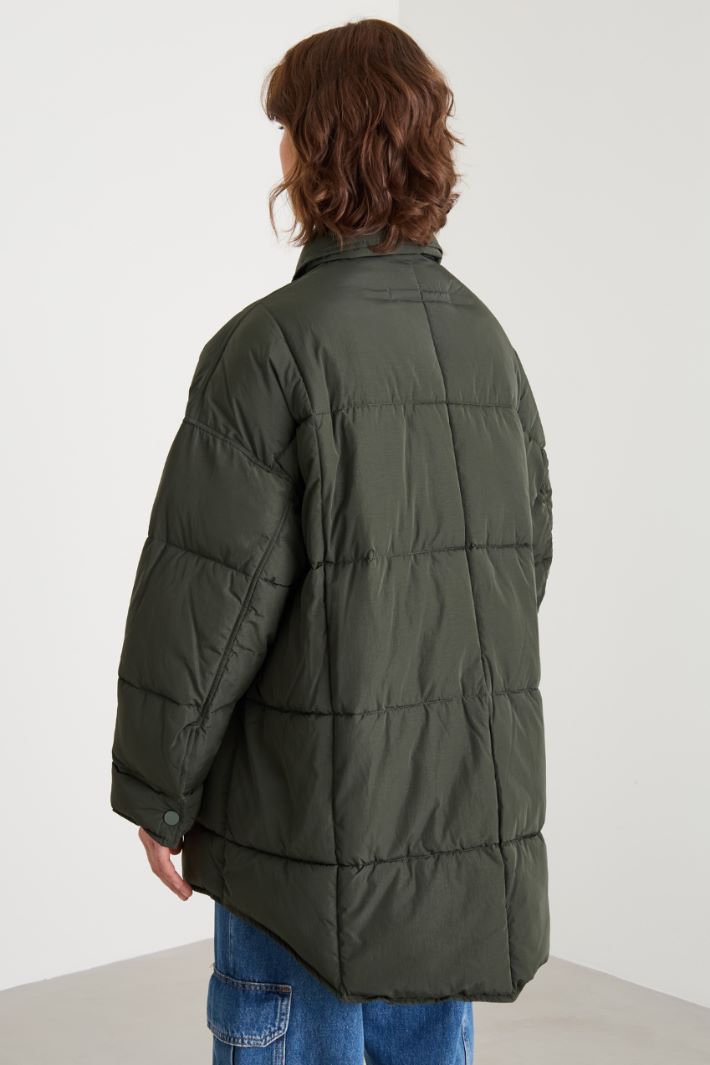 Padded jacket in water-repellent taffeta Intrend - 4