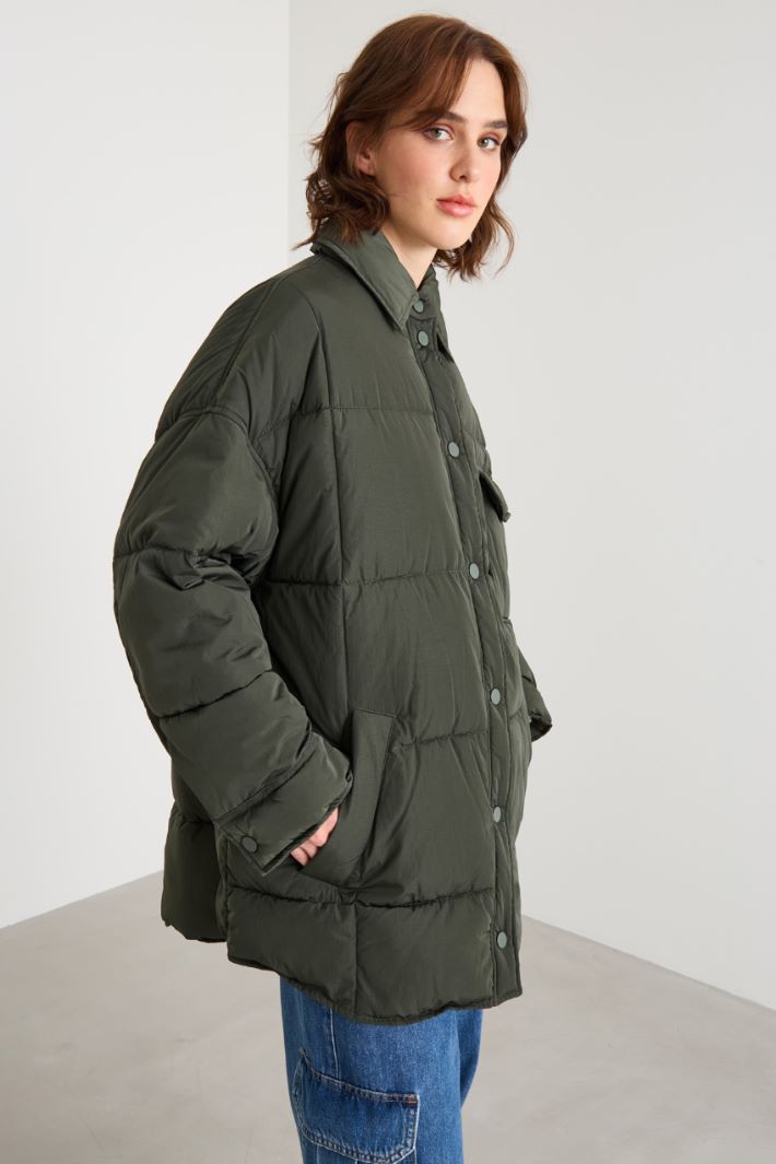 Padded jacket in water-repellent taffeta Intrend - 2