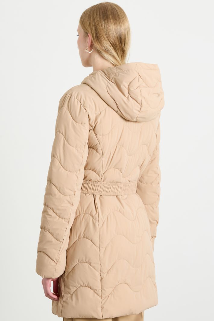 Belted padded jacket Intrend - 3