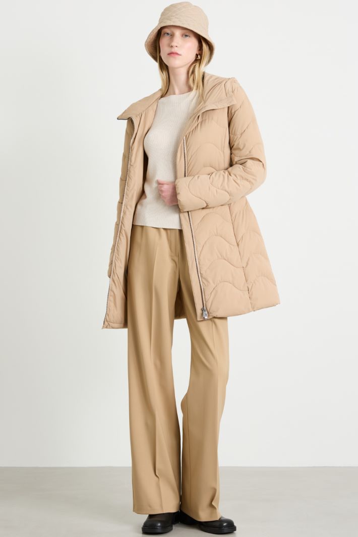 Belted padded jacket Intrend