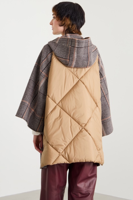 Cappotto in lana e raso tecnico Intrend - 3