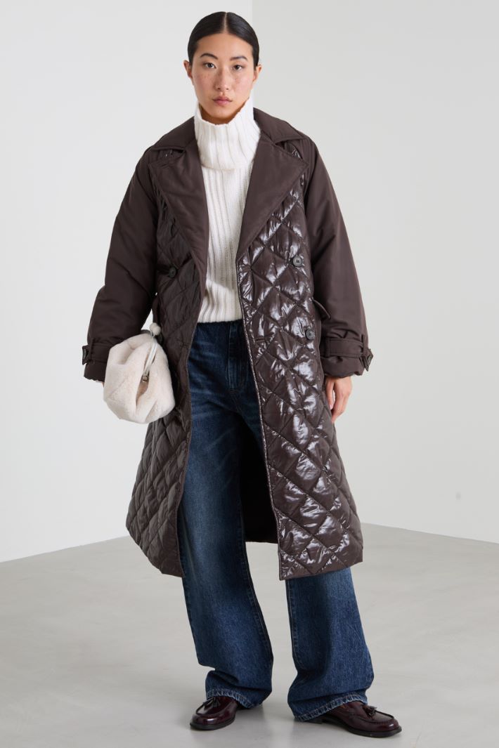 Long padded with belt Intrend