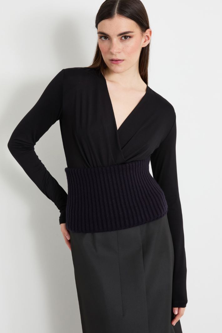 Rib-knit bodice Intrend - 3