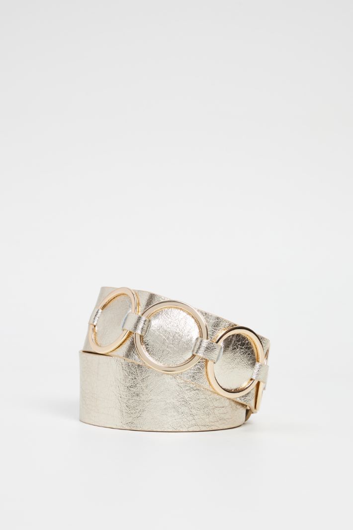 Leather ring belt Intrend