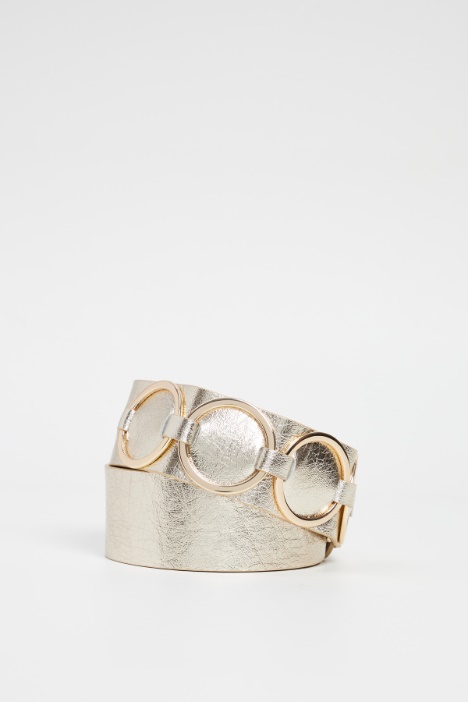 Leather ring belt Intrend