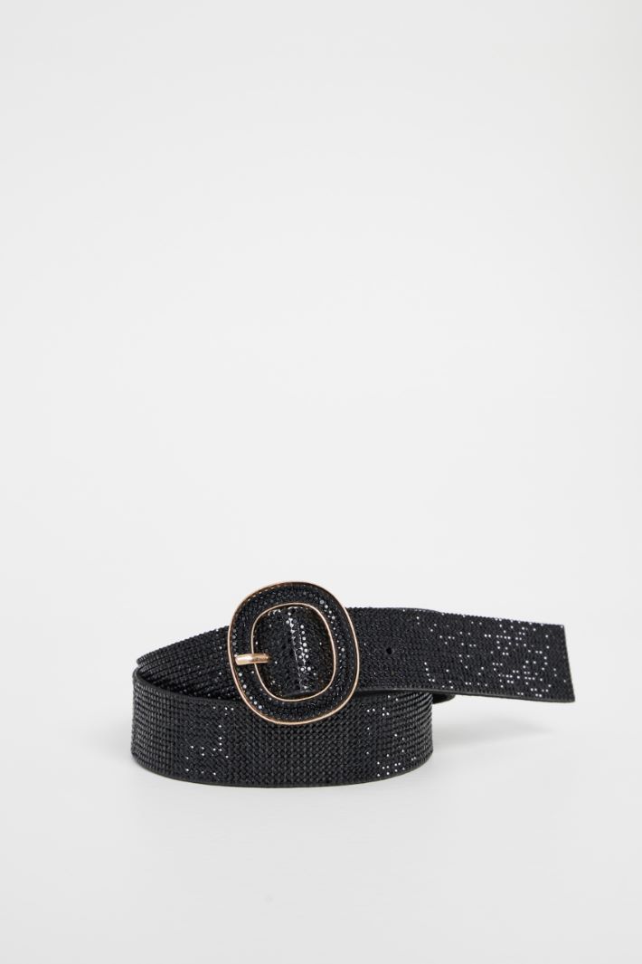Belt with micro rhinestones Intrend