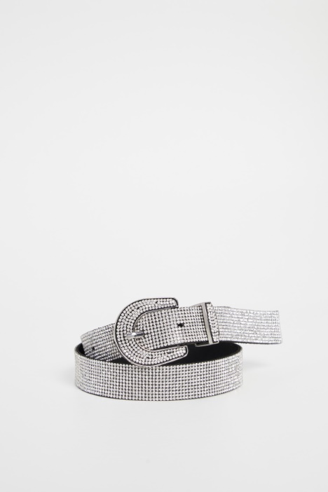 Belt with micro rhinestones Intrend