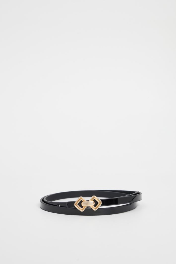 Thin patent leather belt Intrend