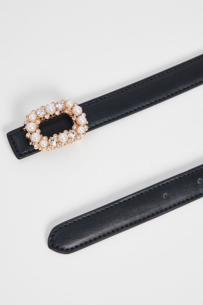 Belt with pearls and rhinestones Intrend - 3