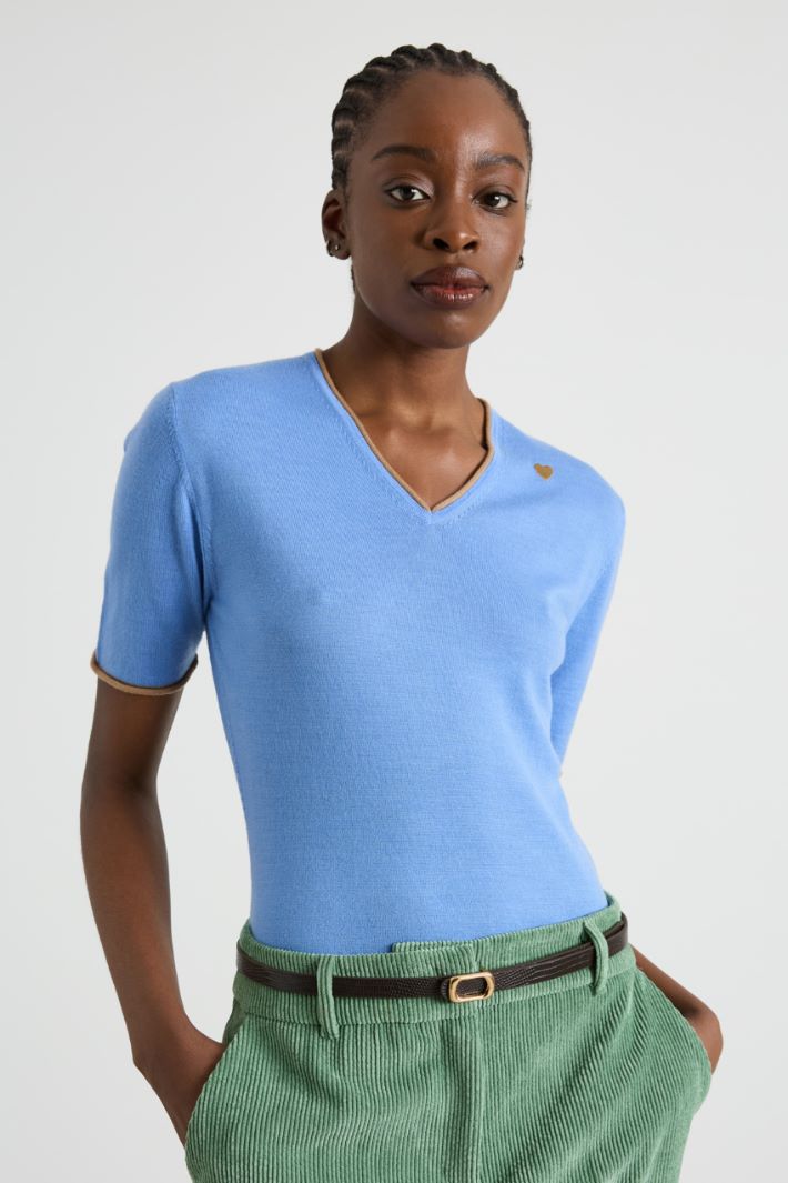 Thin crocodile print belt Intrend - 2
