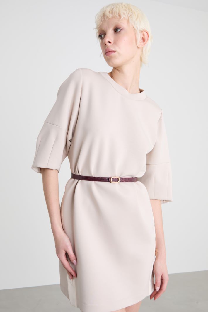 Thin crocodile print belt Intrend - 2