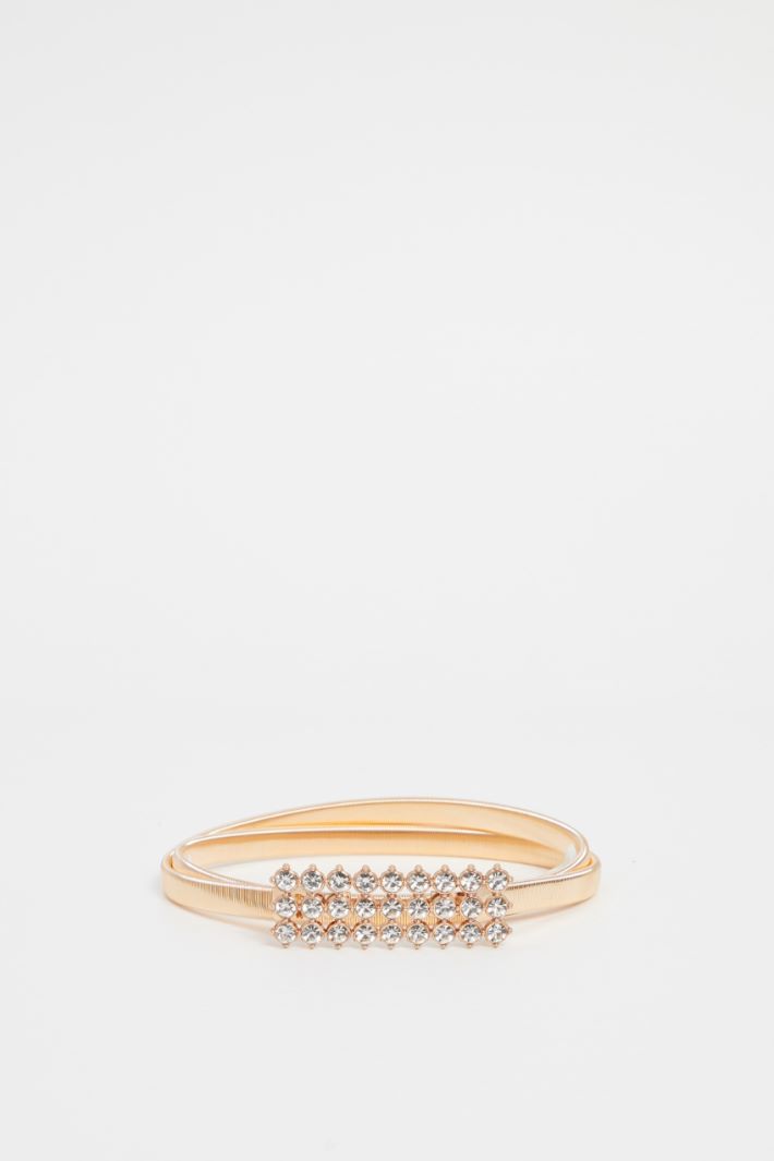 Elastic belt with stones Intrend