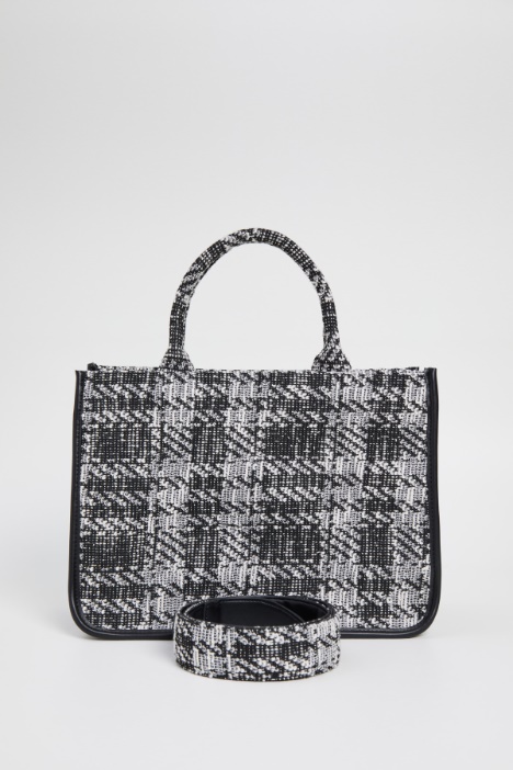 Shopper in tessuto tweed