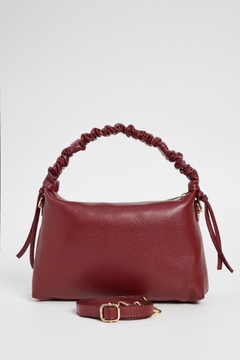 Borsa con manico arricciato