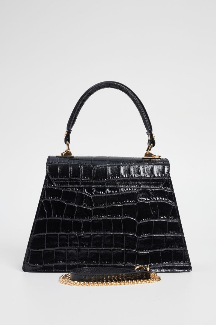 Crocodule effect trapeze bag Intrend - 5