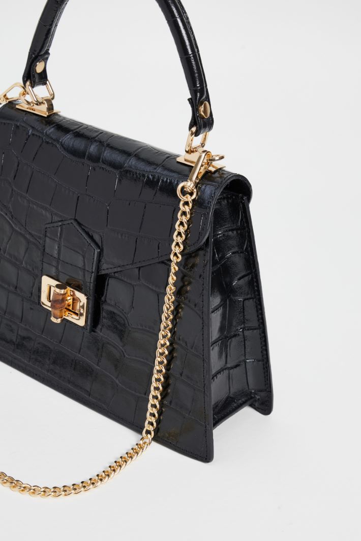 Crocodule effect trapeze bag Intrend - 2