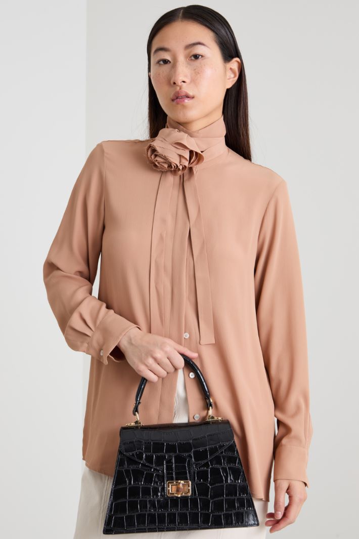 Crocodule effect trapeze bag Intrend - 3