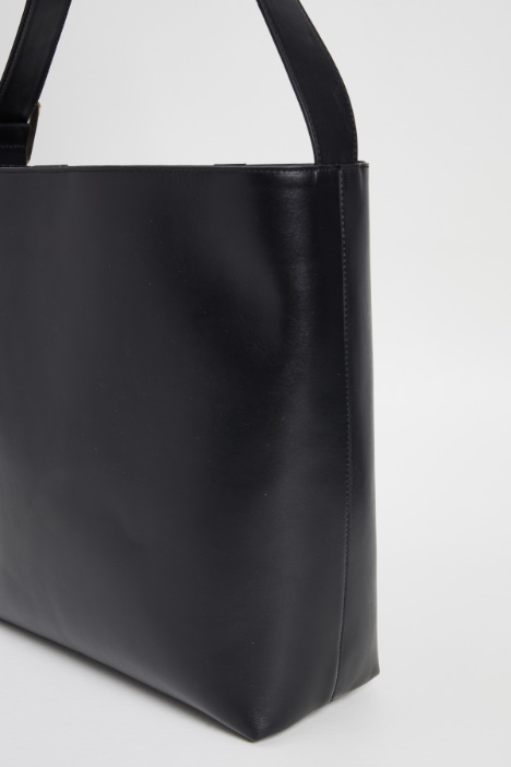 Shopper in pelle lucida