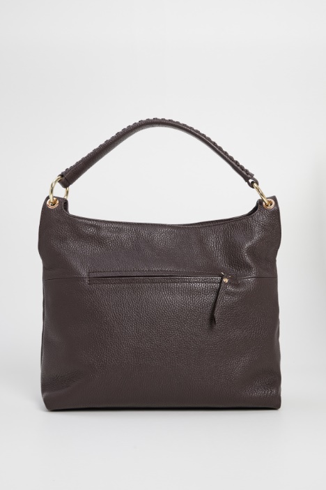 Borsa con manico intrecciato