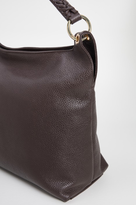 Borsa con manico intrecciato