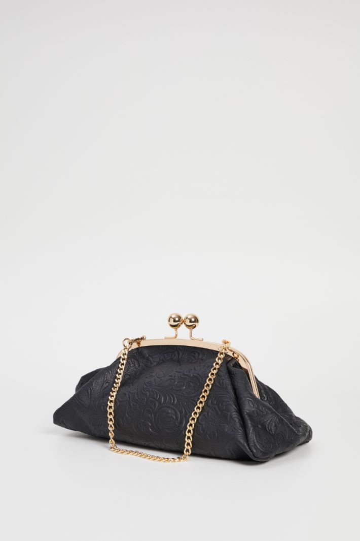 Damask leather clutch Intrend - 2