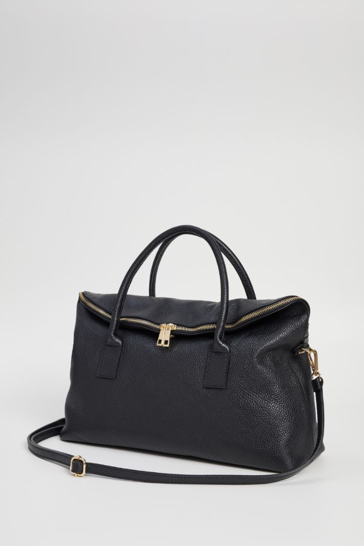 Double handle leather bag Intrend - 2