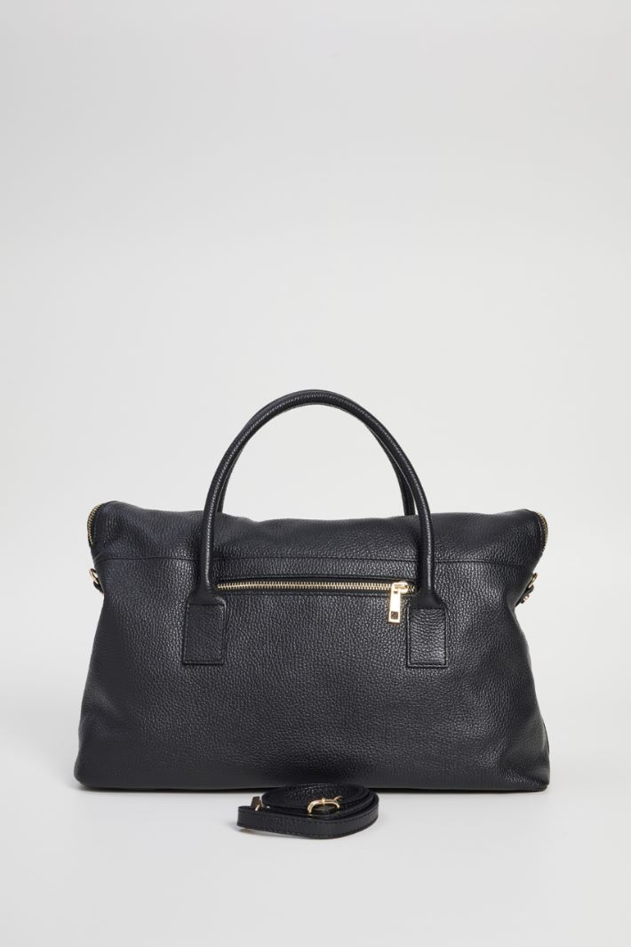 Double handle leather bag Intrend - 3