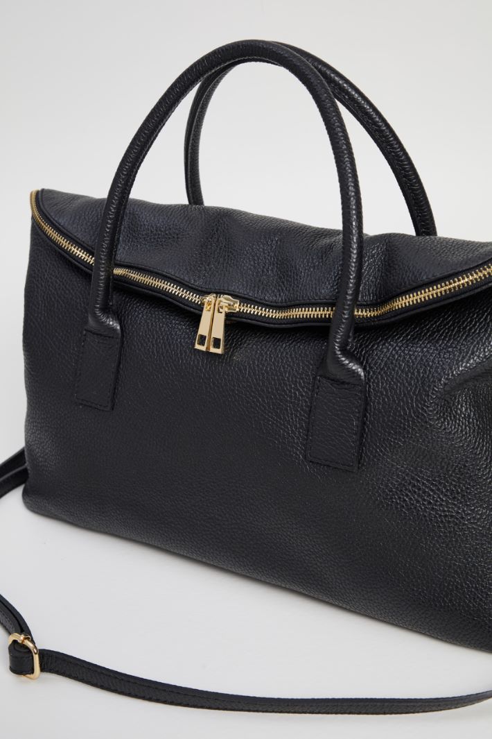 Double handle leather bag Intrend - 4