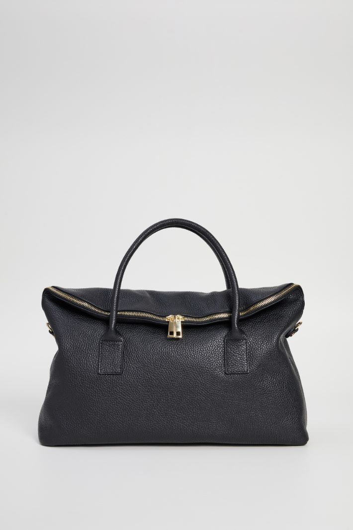 Double handle leather bag Intrend