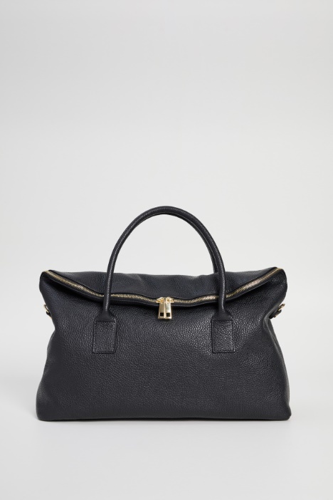 Double handle leather bag Intrend