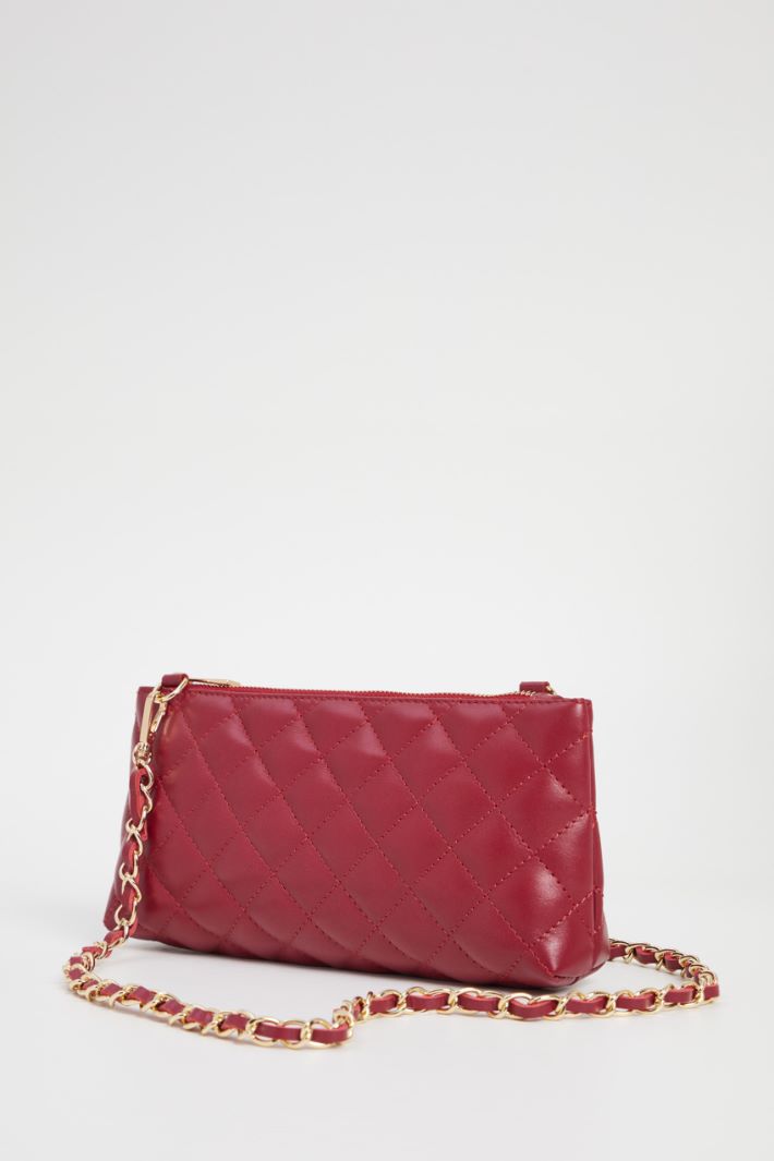 Quilted leather clutch Intrend - 4