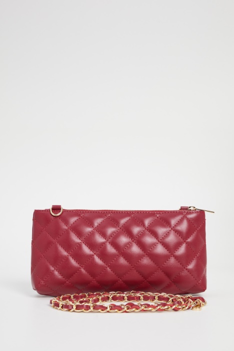 Pochette in pelle trapuntata