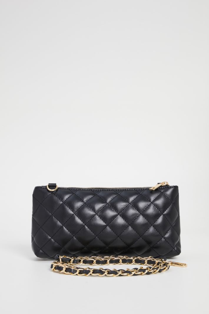 Quilted leather clutch Intrend - 5
