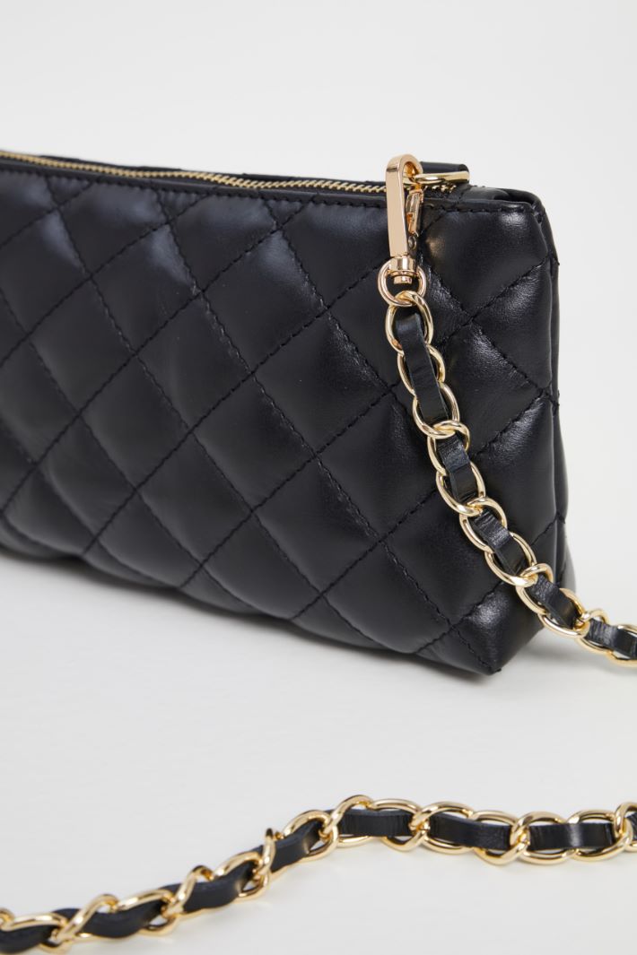 Quilted leather clutch Intrend - 2
