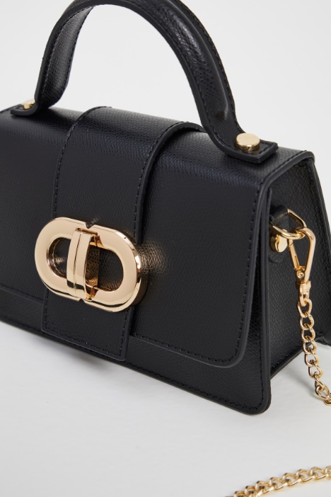 Borsa in pelle martellata