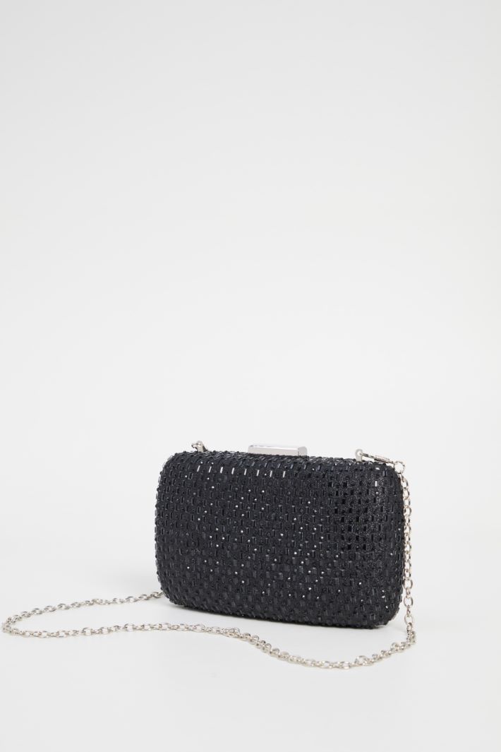 Satin clutch with rhinestones Intrend - 4