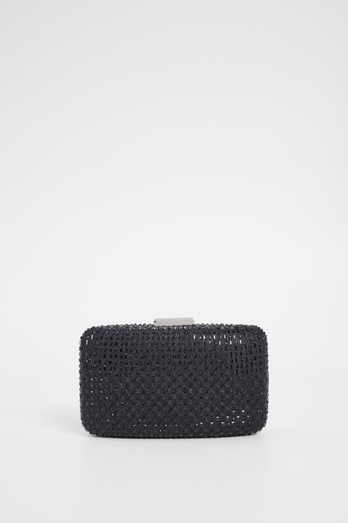 Satin clutch with rhinestones Intrend - 5