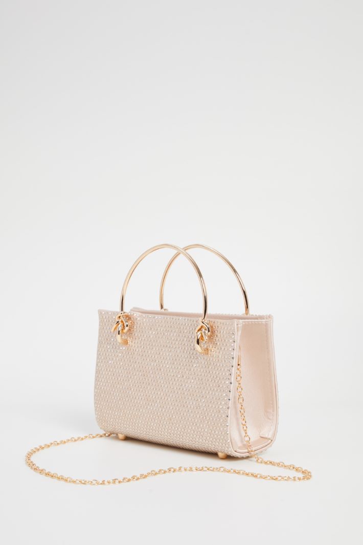 Satin bag with rhinestones Intrend - 4