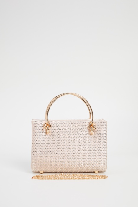 Borsa in raso con strass