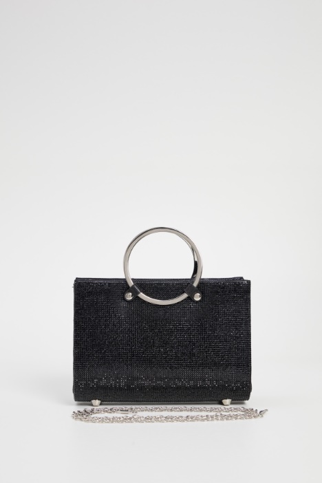 Borsa con manici in metallo