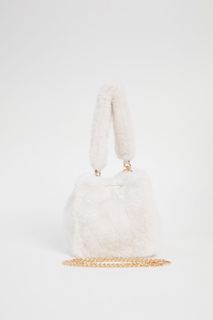 Plush satchel bag Intrend - 5