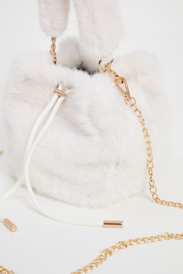 Plush satchel bag Intrend - 2
