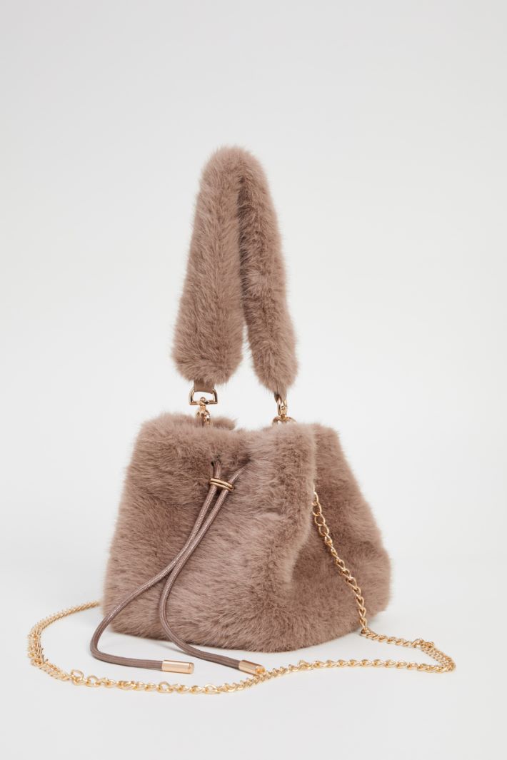 Plush satchel bag Intrend - 4