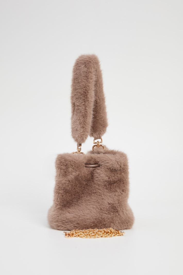 Plush satchel bag Intrend - 5