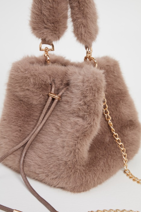 Borsa a sacchetto in peluche